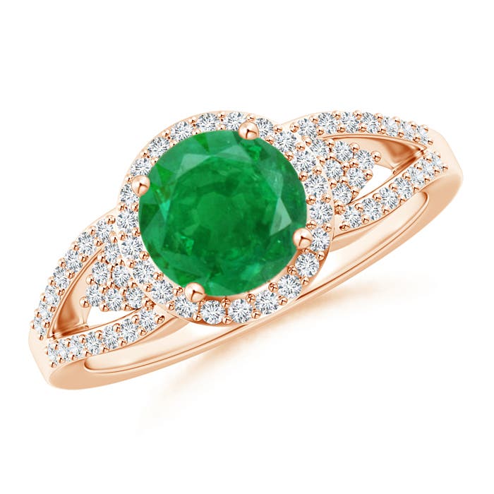 AA - Emerald / 1.51 CT / 14 KT Rose Gold