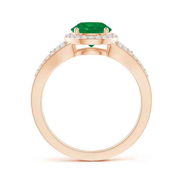 AA - Emerald / 1.51 CT / 14 KT Rose Gold