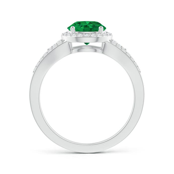 AAA - Emerald / 1.51 CT / 14 KT White Gold