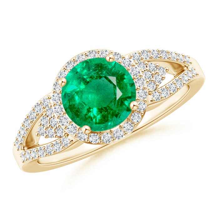 AAA - Emerald / 1.51 CT / 14 KT Yellow Gold