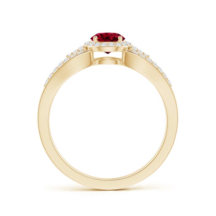 AAAA - Garnet / 0.89 CT / 14 KT Yellow Gold