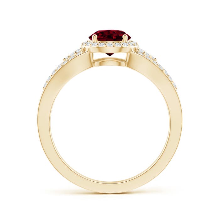 A - Garnet / 1.3 CT / 14 KT Yellow Gold