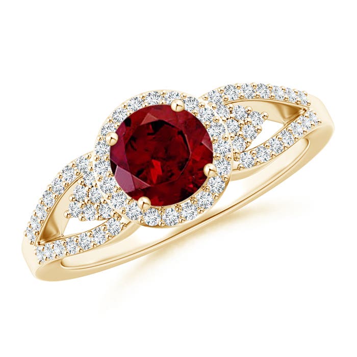 AAA - Garnet / 1.3 CT / 14 KT Yellow Gold