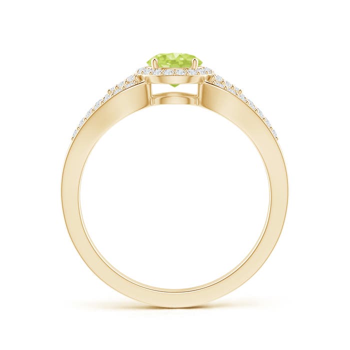 A - Peridot / 0.84 CT / 14 KT Yellow Gold