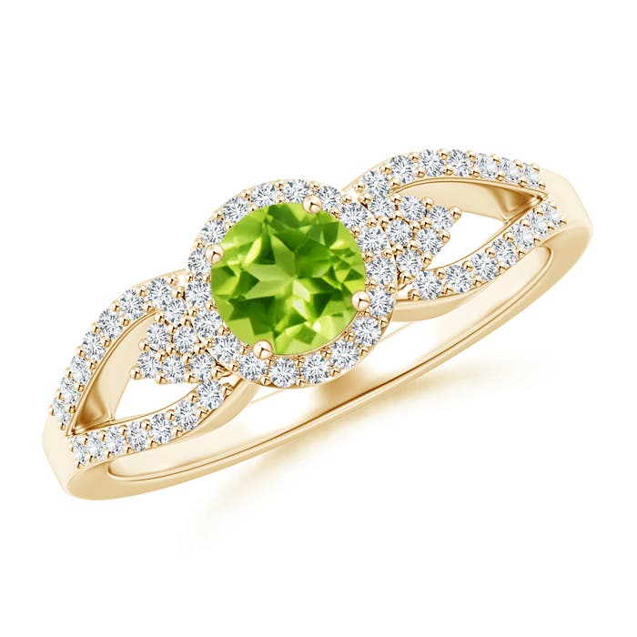 AAA - Peridot / 0.84 CT / 14 KT Yellow Gold