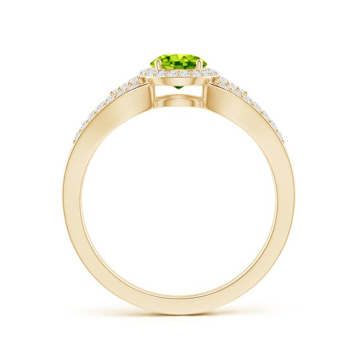 AAA - Peridot / 0.84 CT / 14 KT Yellow Gold