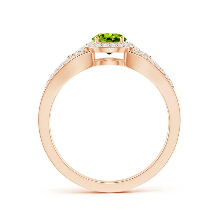 AAAA - Peridot / 0.84 CT / 14 KT Rose Gold