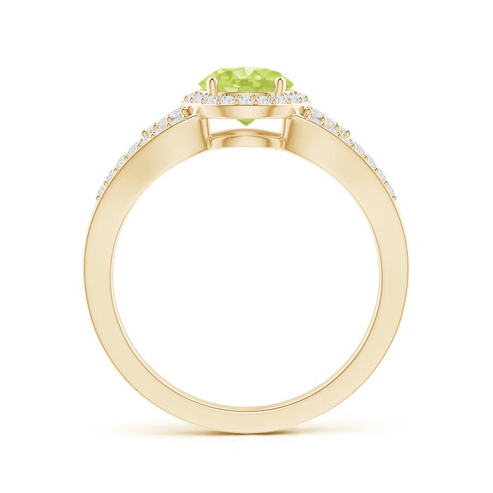 A - Peridot / 1.25 CT / 14 KT Yellow Gold