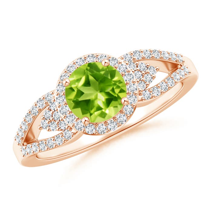 AAA - Peridot / 1.25 CT / 14 KT Rose Gold