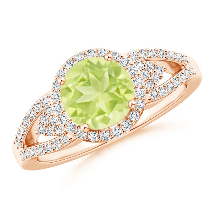 A - Peridot / 1.71 CT / 14 KT Rose Gold