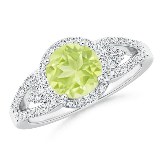 A - Peridot / 1.71 CT / 14 KT White Gold