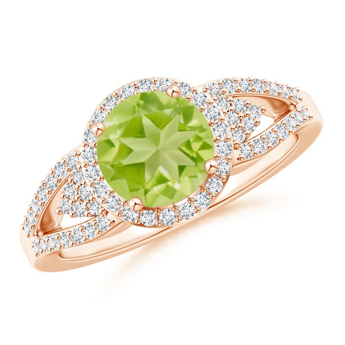 AA - Peridot / 1.71 CT / 14 KT Rose Gold