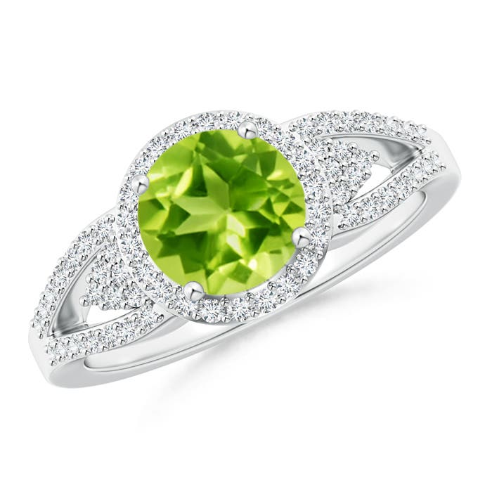 AAA - Peridot / 1.71 CT / 14 KT White Gold