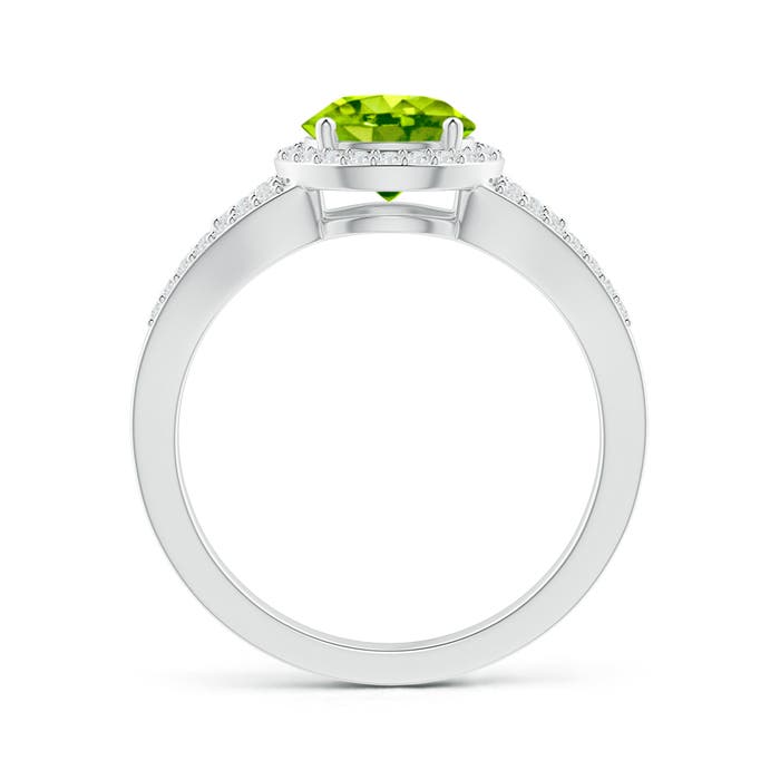 AAA - Peridot / 1.71 CT / 14 KT White Gold