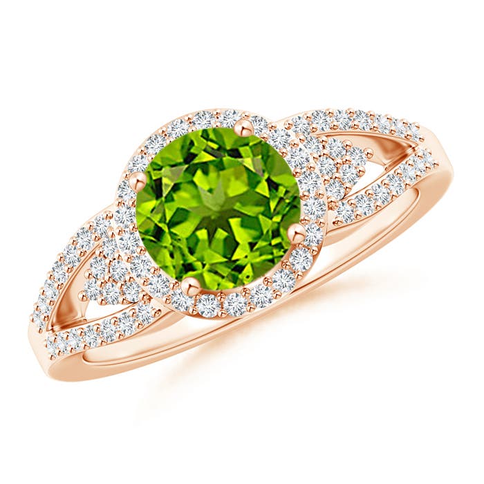 AAAA - Peridot / 1.71 CT / 14 KT Rose Gold