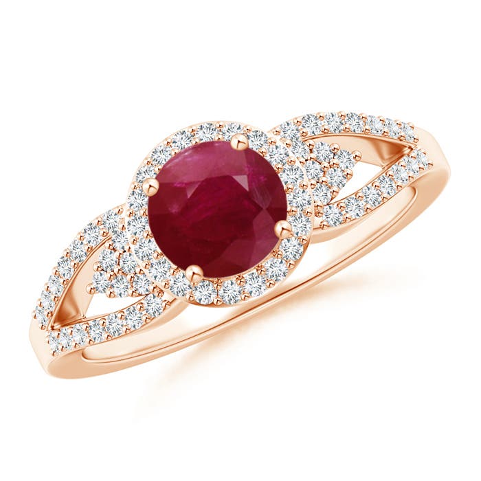 A - Ruby / 1.3 CT / 14 KT Rose Gold