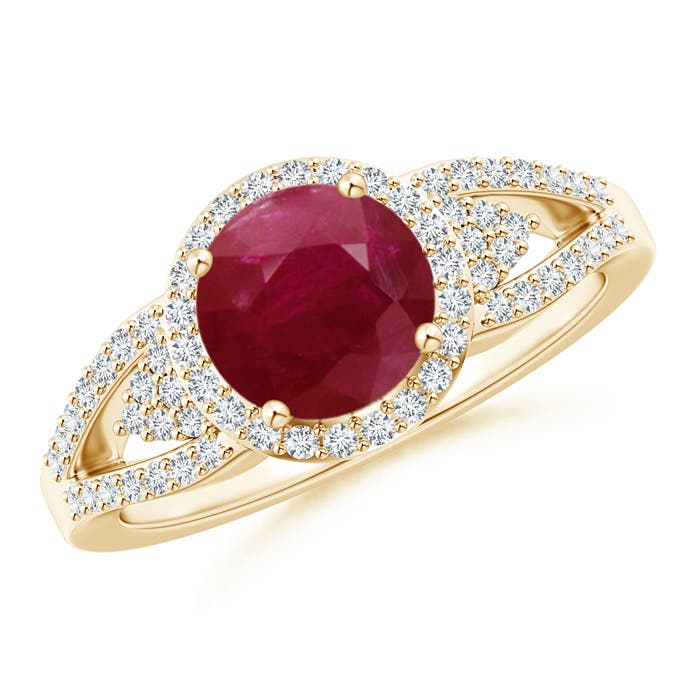 A - Ruby / 1.71 CT / 14 KT Yellow Gold