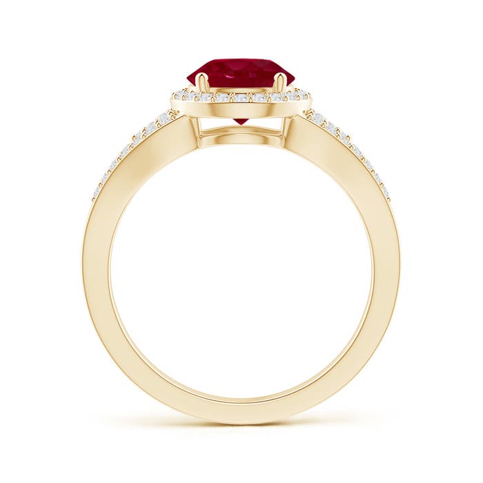 AA - Ruby / 1.71 CT / 14 KT Yellow Gold