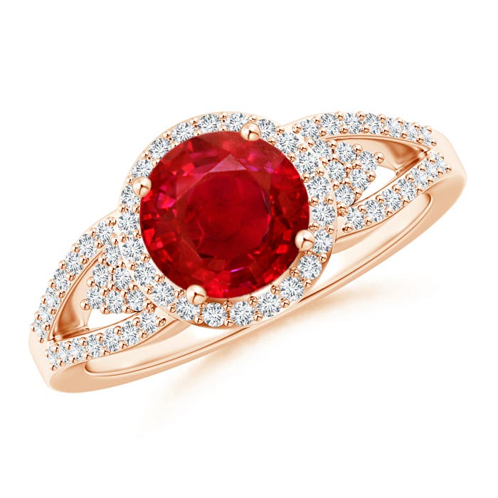 AAA - Ruby / 1.71 CT / 14 KT Rose Gold