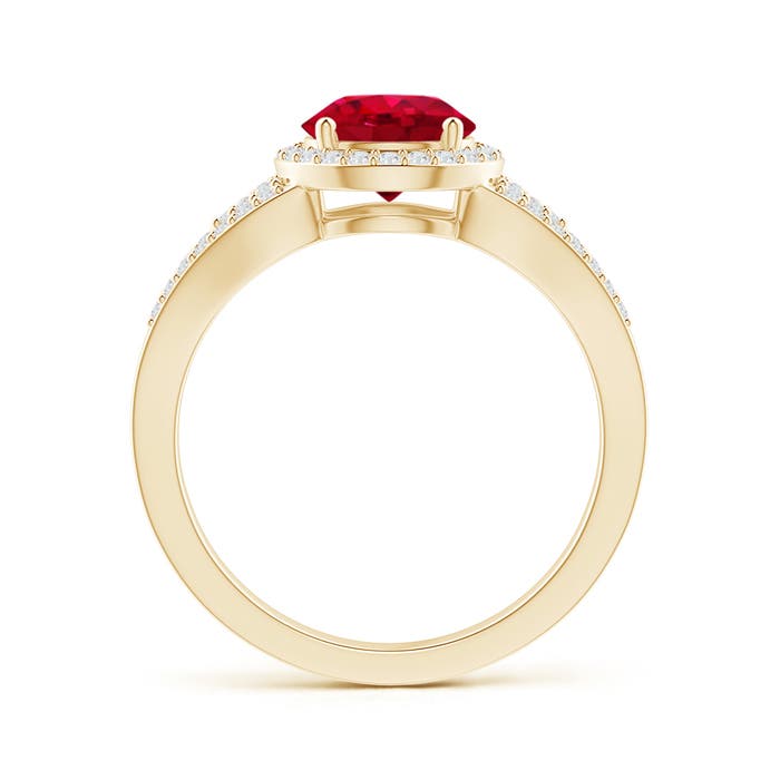 AAA - Ruby / 1.71 CT / 14 KT Yellow Gold