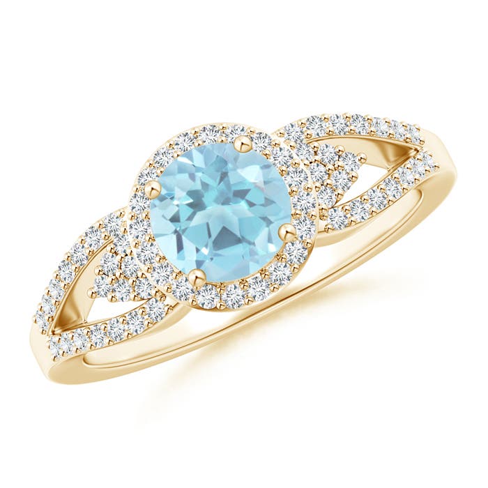 A - Swiss Blue Topaz / 1.25 CT / 14 KT Yellow Gold