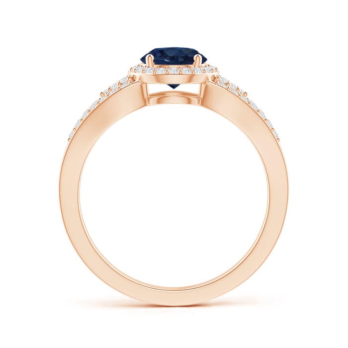 AA - Blue Sapphire / 1.3 CT / 14 KT Rose Gold