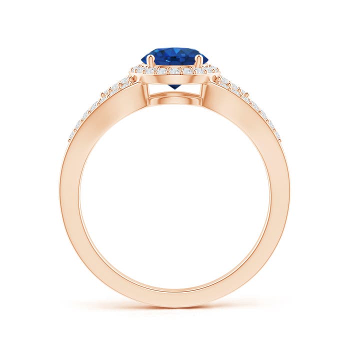 AAA - Blue Sapphire / 1.3 CT / 14 KT Rose Gold