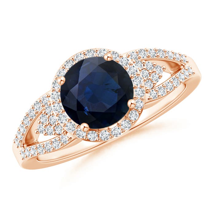 A - Blue Sapphire / 1.91 CT / 14 KT Rose Gold