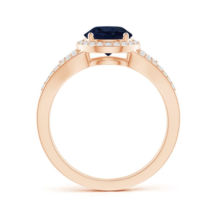 A - Blue Sapphire / 1.91 CT / 14 KT Rose Gold