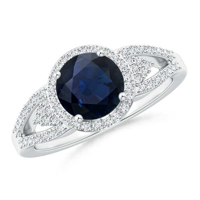 A - Blue Sapphire / 1.91 CT / 14 KT White Gold