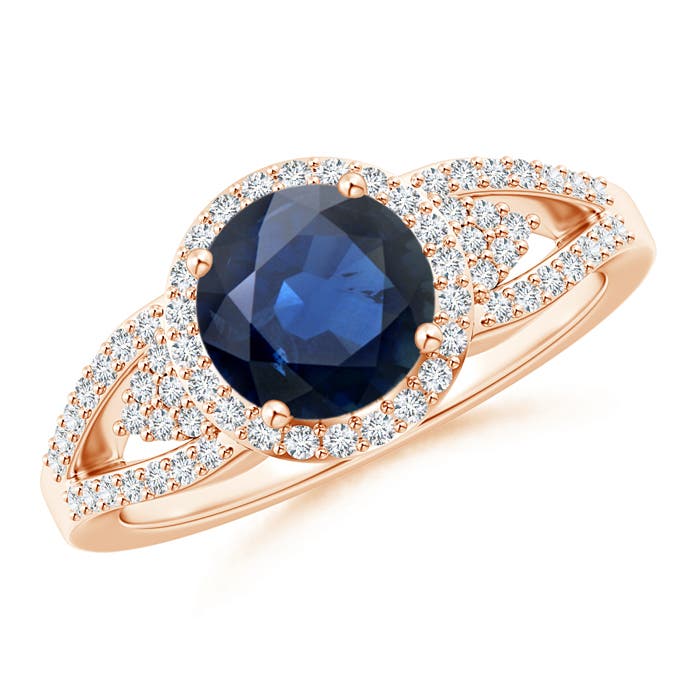 AA - Blue Sapphire / 1.91 CT / 14 KT Rose Gold