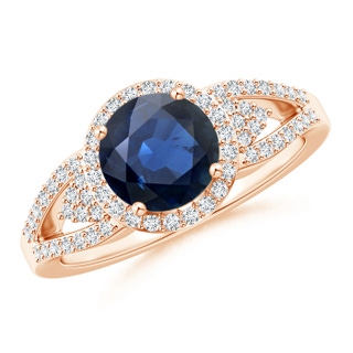 Round AA Blue Sapphire