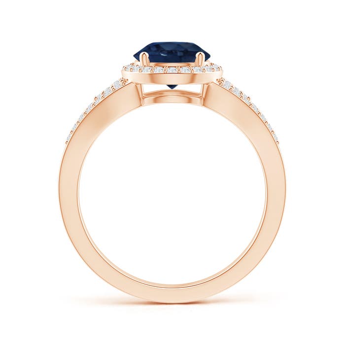 AA - Blue Sapphire / 1.91 CT / 14 KT Rose Gold