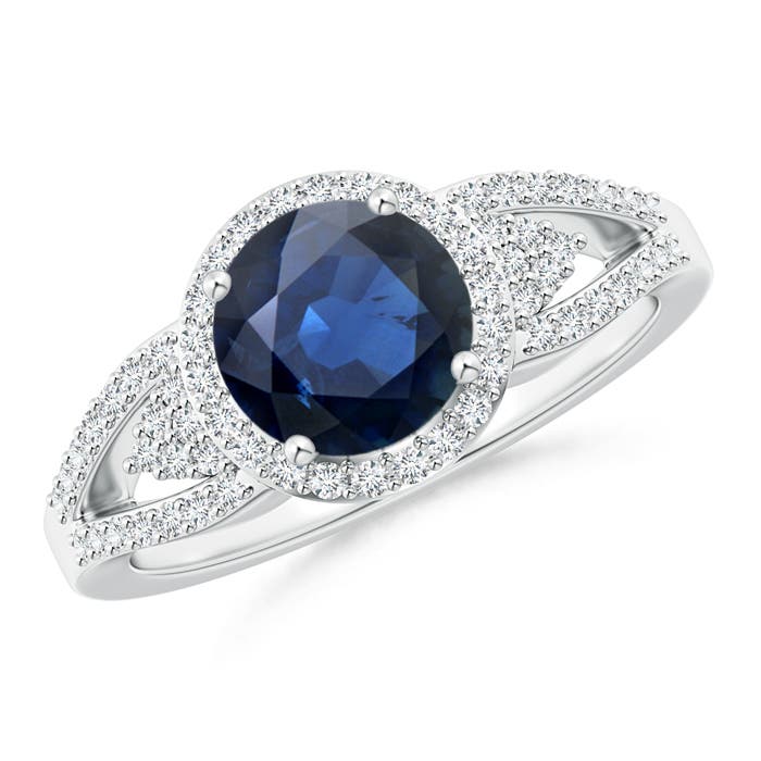 AA - Blue Sapphire / 1.91 CT / 14 KT White Gold