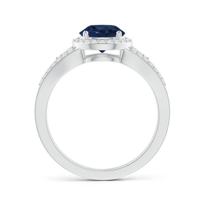 AA - Blue Sapphire / 1.91 CT / 14 KT White Gold