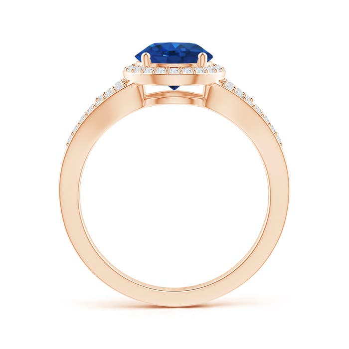 AAA - Blue Sapphire / 1.91 CT / 14 KT Rose Gold