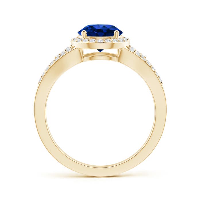 AAAA - Blue Sapphire / 1.91 CT / 14 KT Yellow Gold