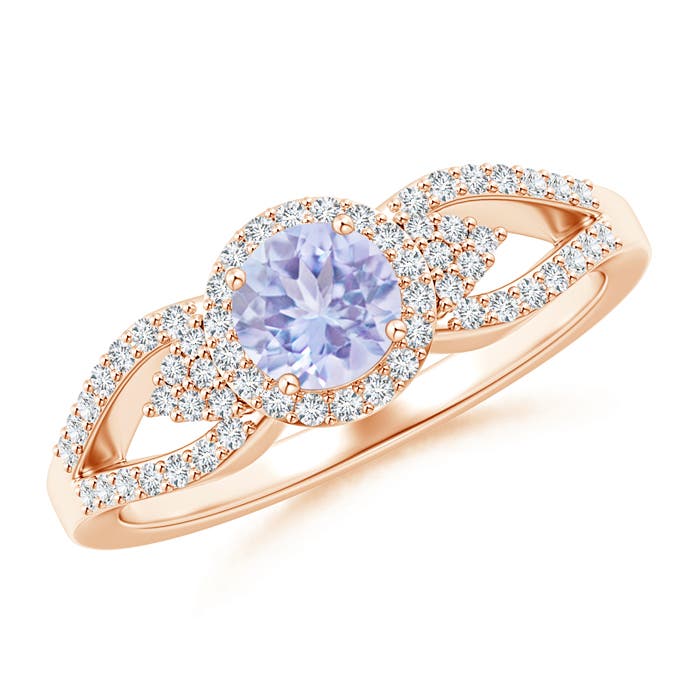 A - Tanzanite / 0.79 CT / 14 KT Rose Gold