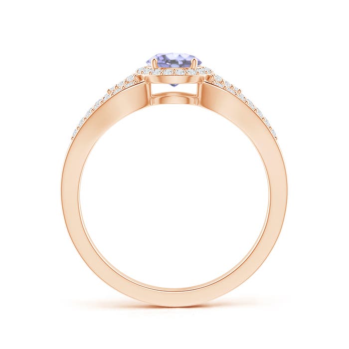 A - Tanzanite / 0.79 CT / 14 KT Rose Gold