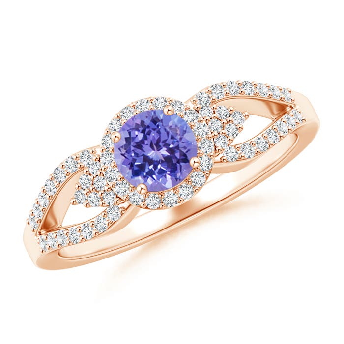 AAA - Tanzanite / 0.79 CT / 14 KT Rose Gold