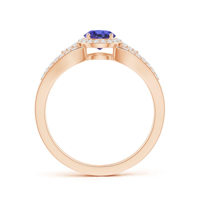 AAA - Tanzanite / 0.79 CT / 14 KT Rose Gold