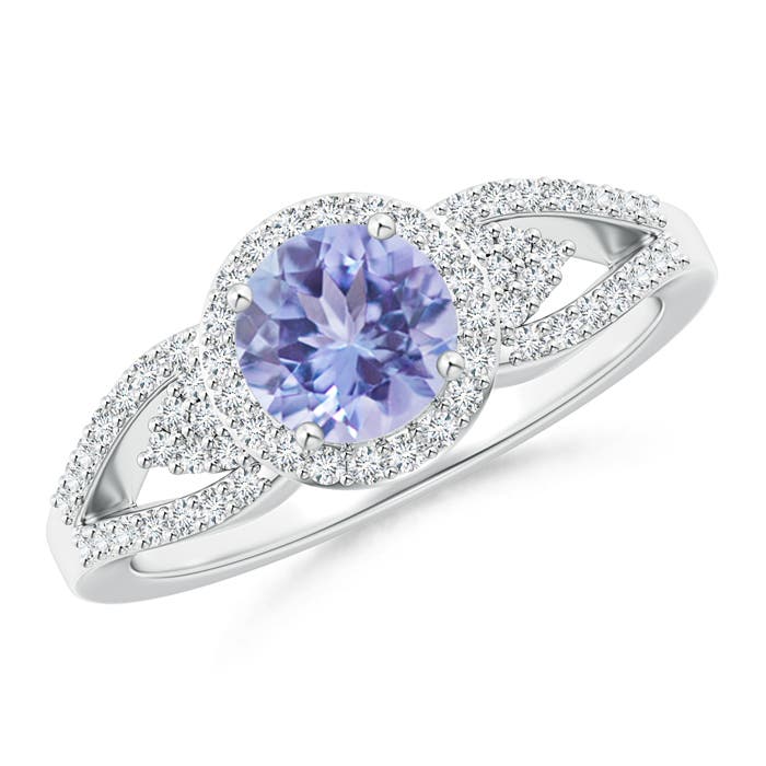 A - Tanzanite / 1.2 CT / 14 KT White Gold