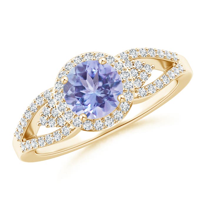 A - Tanzanite / 1.2 CT / 14 KT Yellow Gold