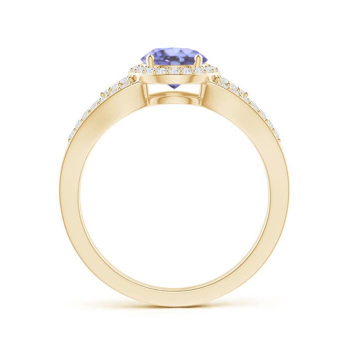 A - Tanzanite / 1.2 CT / 14 KT Yellow Gold