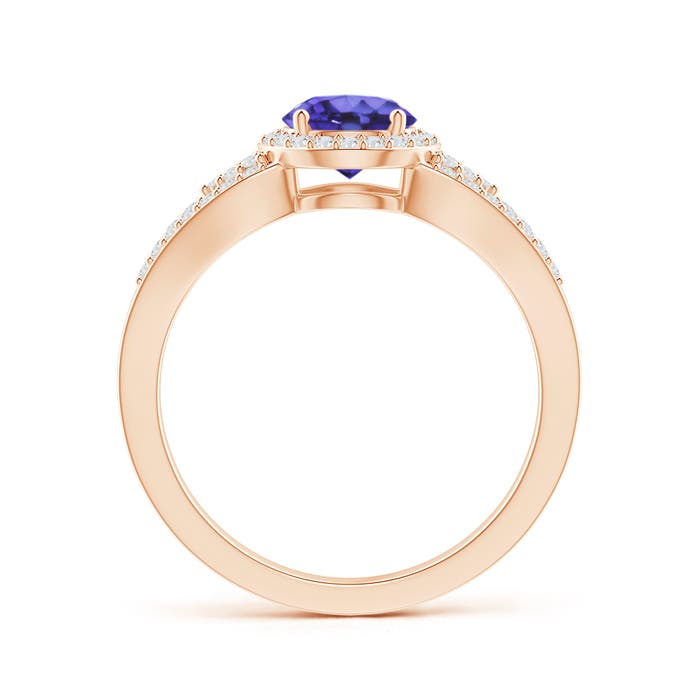 AA - Tanzanite / 1.2 CT / 14 KT Rose Gold