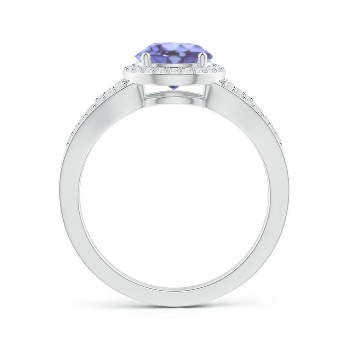 A - Tanzanite / 1.76 CT / 14 KT White Gold