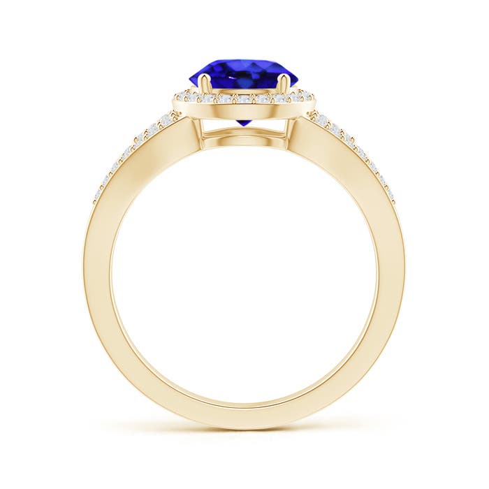 AAA - Tanzanite / 1.76 CT / 14 KT Yellow Gold