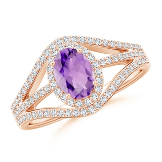 Oval A Amethyst