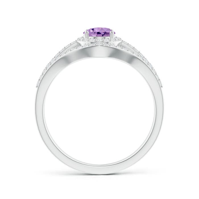 A - Amethyst / 1.14 CT / 14 KT White Gold