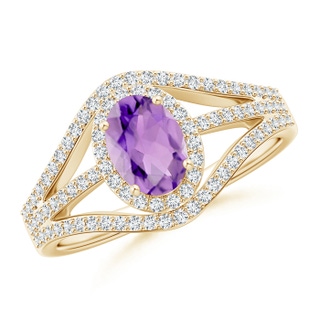 Oval A Amethyst